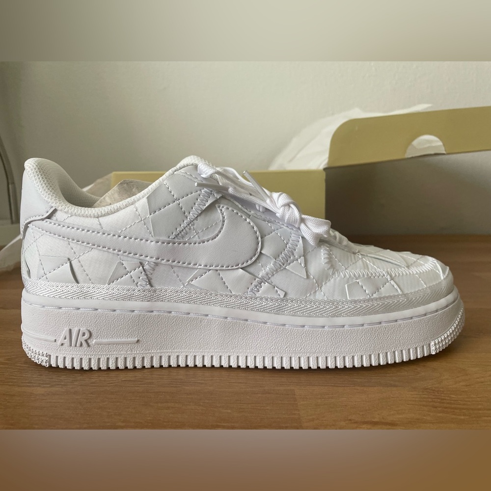 Billie Eilish Nike White Quilted Air Force 1 SP Low-Top Sneakers